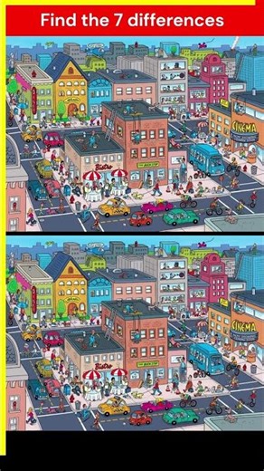 Find 7 Differences | shorts | Visual Challenge