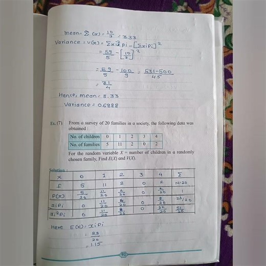 Class 12th Math Practical No 15. Probability Distributions Answers !!