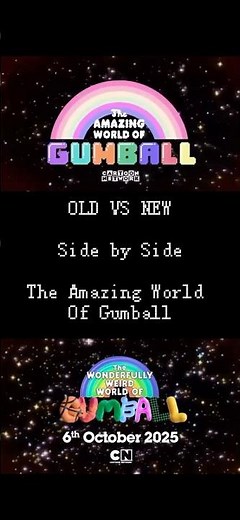 The Amazing World Of Gumball Old vs New side by side #theamazingworldofgumball#shorts#all