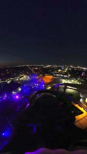 Iron Gwazi at night! | Theme Park Review