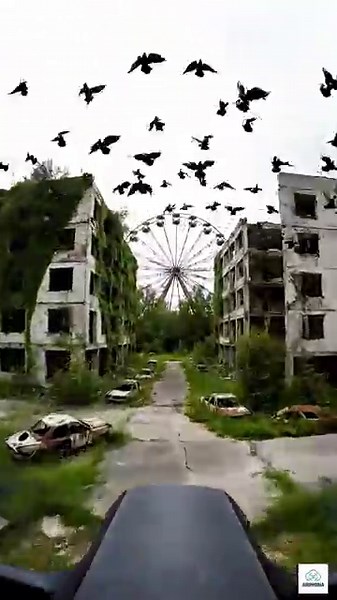 FPV Drone Exploring Chernobyl’s Abandoned City