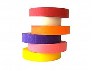 Masking Tape by BAM! Tape | Colored Tape for Arts Crafts and Maker Spaces | STEM Preschool Learning | Kids Art Supplies and Crafting Kit | 6 Bright Colors 60 Yards by 1 Inch Per Roll | 360 Yard Total