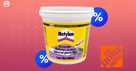 Home Depot baja el precio de resanador Metylan con muy buenas reseñas, ideal para grietas
