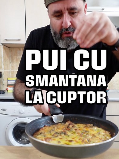 Preparare Pui cu Ciuperci și Smântână