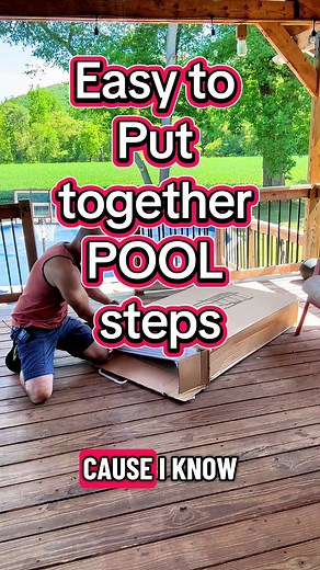 Easy Assembly Pool Steps for Above Ground Pools