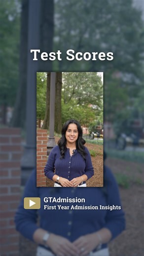 Georgia Tech Admission on Instagram: "Test scores are just one, small piece of the puzzle. 🧩When it comes to your overall academic preparation, contribution to community, and fit to Georgia Tech we are looking for insight from all aspects of your application. 🕵 Check out the First Year Application Tips Playlist link in our bio for additional insights! 💡🐝#gt30"
