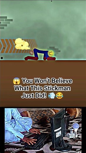 🤯 Stickman Dismounting 💨 Crazy Funny Fails | Silly Fart & Messy Stickman 😂🔥 #shorts