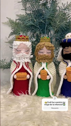 ✨👑tutorial de los tres reyes magos disponible en el canal 🌠#nacimientoamigurumi #reyesmagoscrochet