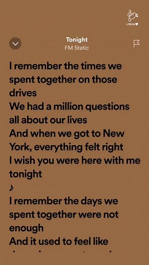 Tonight by FM Static - Lyrics and Meaning