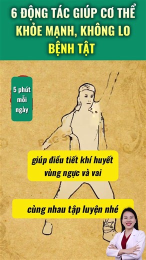 6 ĐỘNG TÁC DƯỠNG SINH GIÚP CƠ THỂ KHOẺ MẠNH HƠN | Bác sĩ Trang