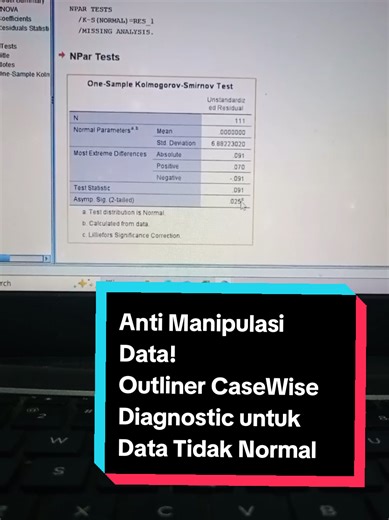 Normalisasi Data dengan Outlier CaseWise Diagnostic