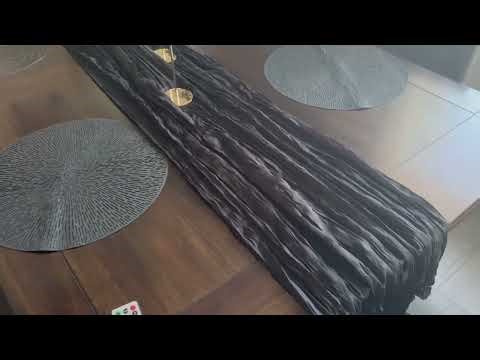 Chic Black Table Runner for Fall & Halloween | Easy Way to Elevate Any Tablescape