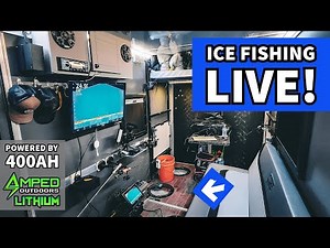 LIVE Ice Fishing Lake of the Woods in Luxury Ice House!
