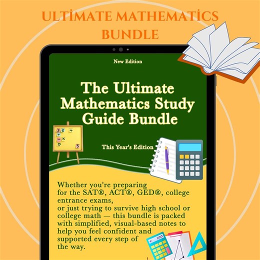 Mathematics Study Guide Bundle | Algebra, Calculus, Geometry, Trig, Statistics (digital Download PDF) - Etsy