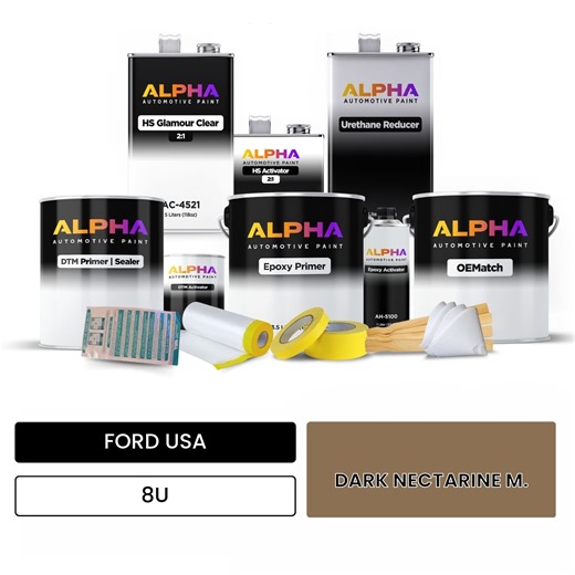 FORD USA DARK NECTARINE M. 8U | OEMatch Automotive Vehicle Panit Kit