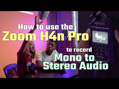Zoom H4n Pro MONO TO STEREO Audio Recording - HOW TO SET UP