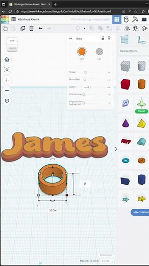 How to make a 3D printed name keychain #shorts #affinity #tinkercad