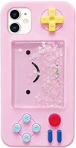 UnnFiko Squishy 3D Cartoon Game Shape Case Compatible with iPhone 15, Creative Liquid Stars Funny Play Case Soft Rubber Protective Cover (Pink, iPhone 15)