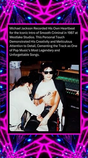 Michael Jackson Recorded His Own Heartbeat for the Iconic Intro of Smooth Criminal in 1987…