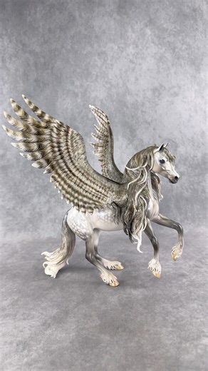 67K views · 3.3K reactions | this incredible model was borne of a customers fantastic creative vision and brought to life through our Design-A-Horse Platinum program, where your creative idea partners with our artistic execution to create the best original finish models around. One spot is available now, full details on our website under auctions! #stonehorses #modelhorse #pegasus | Stone Horses | Facebook