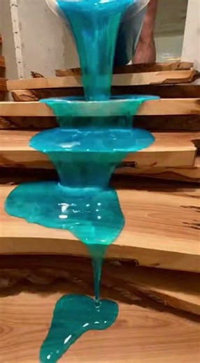 Turning Old Stairs into a Flowing Waterfall with Epoxy 💙