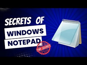The Secrets of Windows Notepad // #windowstipsandtricks #tutorial