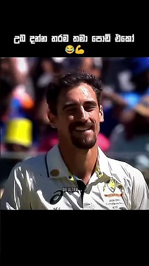 ස්ටාර්ක්ට පුපෙන් හිනා යන ඒවා 😂💨 #trending #cricketedits #cricketlovers #ytshorts #viralvideo