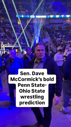 Pa. US Sen. Dave McCormick, a big wrestling fan, gave his bold prediction on the big showdown between No. 1 Penn State and No. 2 Ohio State. @davemccormickpa | Penn State Football on PennLive