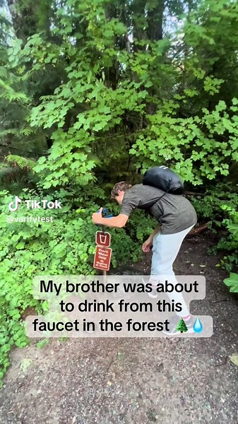 My brother was about to drink straight from a forest faucet in Glacier National Park… I told him to wait — and tested the water first with my TDS meter. Reading: 7 ppm. 💧 That’s about as pure as water gets. Most bottled water is 10–80 ppm. TDS = Total Dissolved Solids (minerals, salts, etc). **Would you drink from this?**👇 #WaterTest #GlacierNationalPark #CleanWater #TDSmeter #NatureTest #WaterQuality #OutdoorAdventures #ScienceInSeconds #VarifyWater