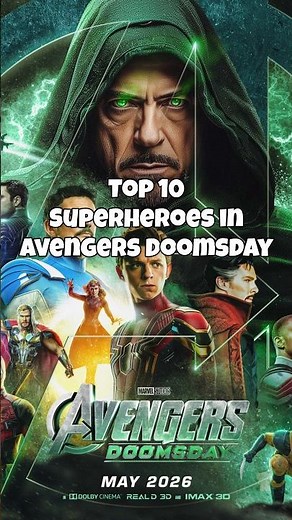 Top 10 Superheroes in Avengers Doomsday 😱. #top10 #marvel #viral #movie #doomsday