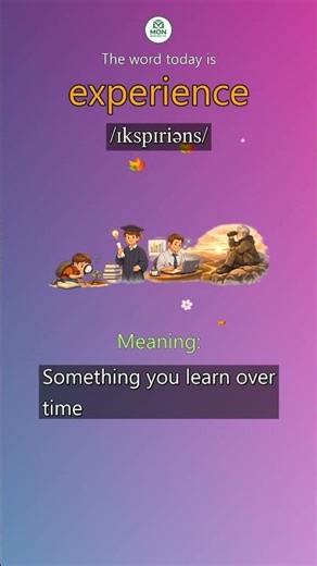 Experience: Meaning + Pronunciation | Learn English Vocabulary 📚