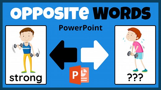 Free Opposite Words PowerPoint Lesson | Games4esl