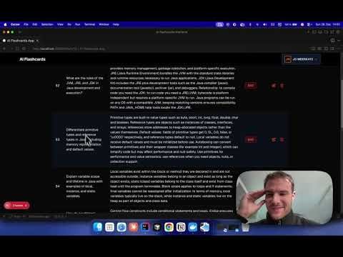 flashcard ai app quick walkthrough