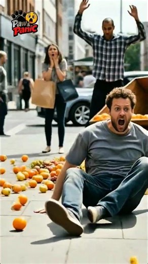 Real Man Crashes Kid’s Bicycle into Fruit Cart | Funny Paw & Panic Short