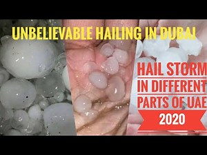 Hail Stones falling in different parts of Dubai | Unbelievable Hailing In Dubai 2020 |
