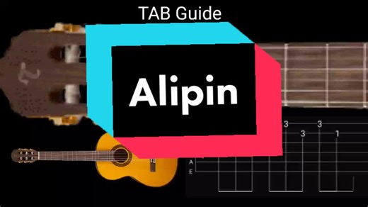 Alipin ( Simple Guitar Tab ) #fingerstyle #guitartabs #guitartutorial #guitartok