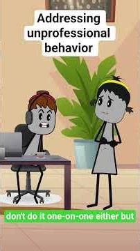 Addressing unprofessional behavior. #funny #work #worklife #humor #comedy #usa #ytshorts #animation