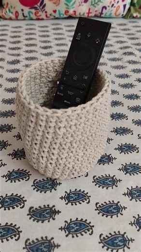 crochet remote holder