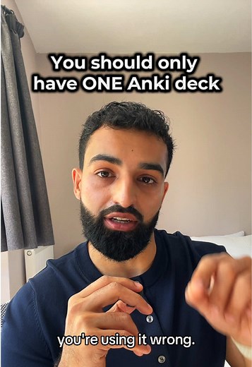 I will die on this hill, tags > decks any day!!! If you’ve never done a ‘custom study’ you are missing OUTTT This is what I teach in my Anki Masterclass (Link in bio) to my students who use Anki in the healthiest way, without feeling overwhelmed 😆 #Anki #AnkiFlashcards #StudyTips #MedicalSchool