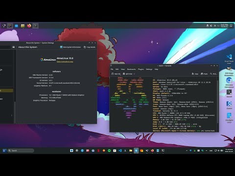 AlmaLinux 10 and KDE 6 - Install KDE 6 via Windows 11 - WSL - X410 - Linux - github - Youtube - 2025