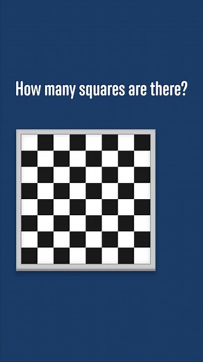 How many squares are there on a chessboard? (it's not 64) | Mathsaurus