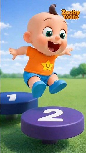 Learn Numbers 1–10 with Stuart | Fun Jumping Counting for Kids | ZoobyToons | Kids Songs