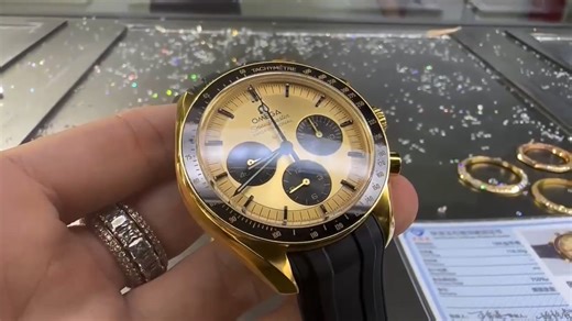 Best Omega Speedmaster Super Replica Watches 1:1 Super Clone Watches Real 18K Yellow Gold Wrapping Watches Customization