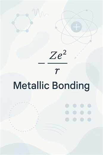 Metallic Bonding Explained! 🔬 #Shorts