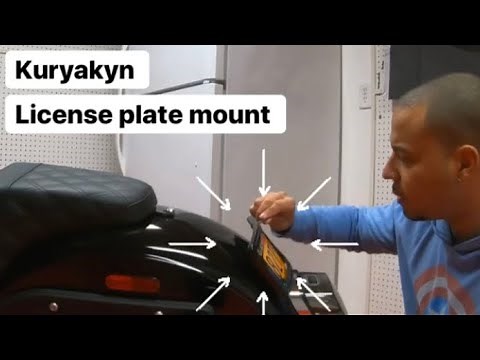 laydown licens plate mount install on low rider s