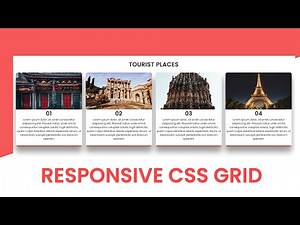 How to make Responsive Cards With CSS Grid | No CSS media Queries
