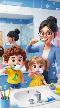 Brush Brush Your teeth | Healthy Teeth, Brushing & Flossing with Ethan and Lily | ABC Sing and Play
