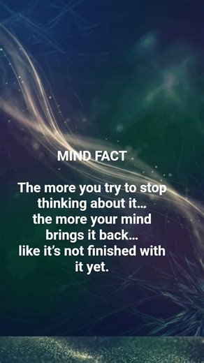 That’s why it won’t leave your mind #mindfacts #overthinking #psychology #relatable #truth