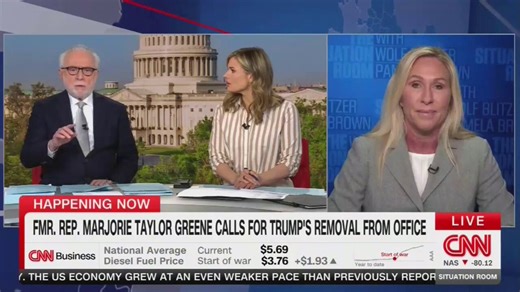 Marjorie Taylor Greene: "Other Republicans are terrified. They're cowards. And I really have to call out Speaker Mike Johnson, who calls himself a Christian. I don't know how he can stand by those words. That's what was so offensive to me. Any Christian serving in Congress or the administration really need to take pause and ask themselves, 'As a Christian, do you really support the president calling to wipe out an entire civilization of people?' I don't think you should, because that's not what 