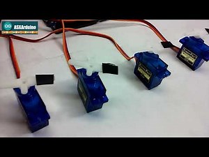 Arduino: Control de 4 Servos SG90 a 9v.